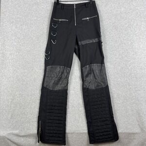 I.AM.GIA Cursa Chain Moto Pants Edgy Womens Size S Black Y2K Gothic Punk